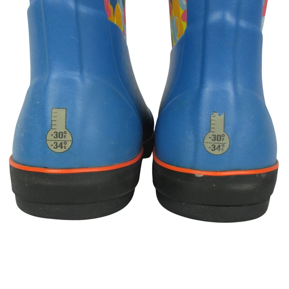 Botas infantis Bogs Classic II azul alegre juvenil tamanho 7 impermeável isolado $80 - Imagem 4 de 4