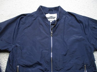 Penfield Jacket Mens Medium Blue Bomber Full Zip Lightweight Nylon Casual