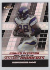 2008 Topps Finest Moments Black Refractor 96/99 Adrian Peterson #FM-AP 9bp
