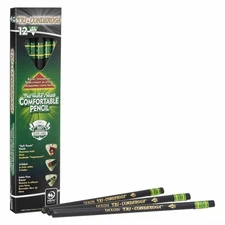 Ticonderoga® Tri-Conderoga® Wood-Cased Pencils, #2 HB Soft, Soft Touch Black,...
