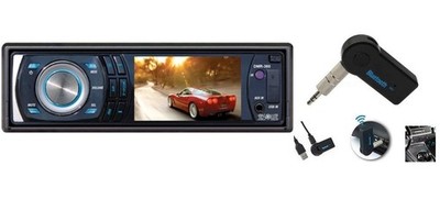Absolute DMR380BTAD Single Din 3.5'' TFT-LCD Monitor with DVD/CD/MP3 Receiver