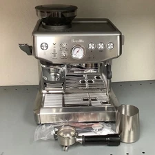 Breville Barista Express Impress Espresso Machine - BES876BSS1BNA1 (Silver)