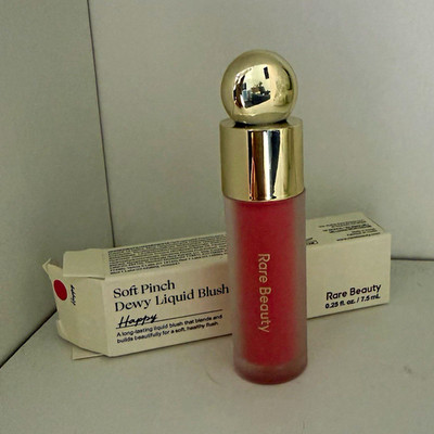 Rare Beauty Soft Pinch Dewy Liquid Blush flüssig rosa taufrisch Mini 7,5 ml Happ