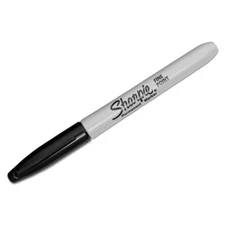Sharpie Fine Point Permanent Marker Black Dozen 30001