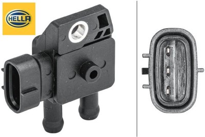 HELLA 6PP009409-291 Sensor für Abgasdruck Sensor Abgasdruck 