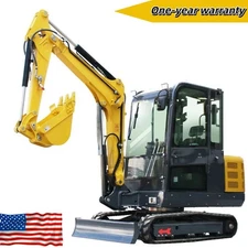 New Mini Excavator Kubota V1505 Engine 25HP 3.5 Ton Digger 4-Cylinder Diesel US