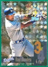 Raul Mondesi - 1995 Topps Opening Day #7 - Los Angeles Dodgers Baseball Card