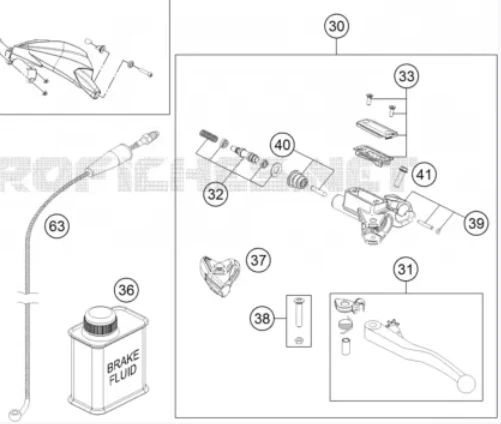 Palancas de embrague de freno de pivote CNC para Husqvarna FE250 FE350 FE450 FE501 TX300i TC125 Foto 3 de 4