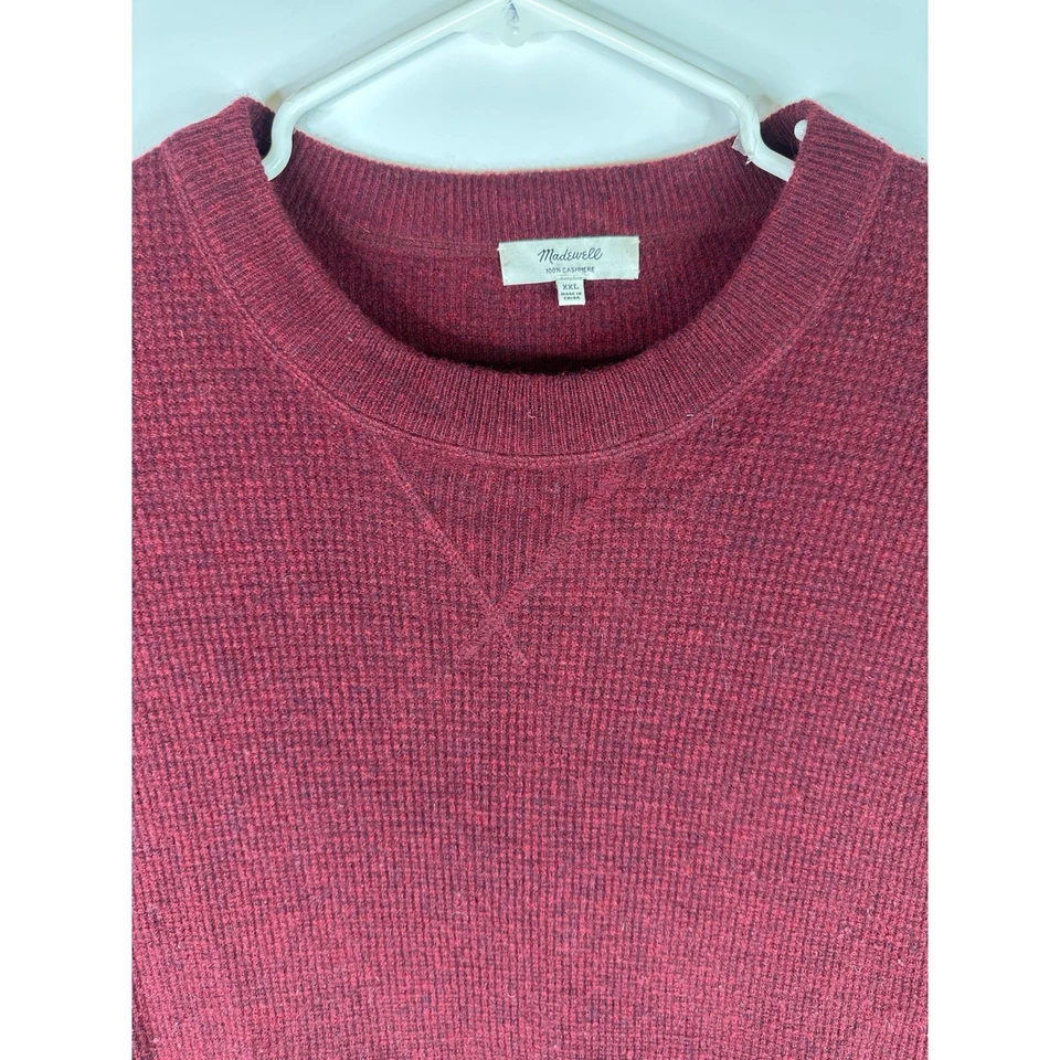 Suéter Clásico Madewell 100% Cachemira Manga Dolman Cuello Redondo Wimens XXL Foto 4 de 4