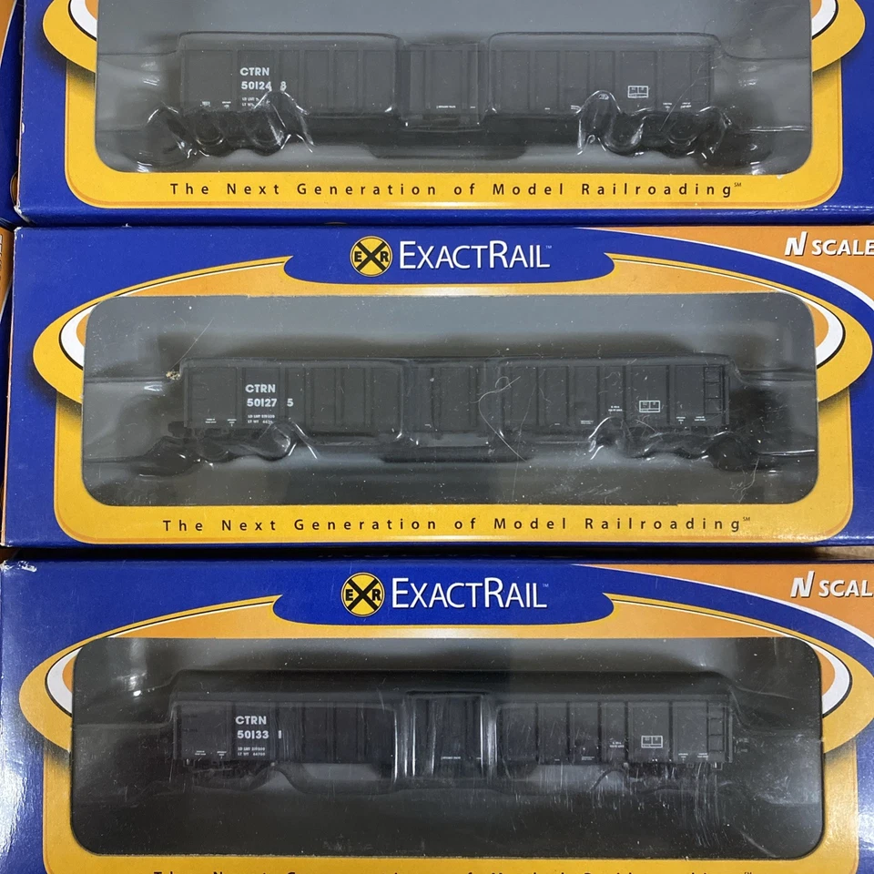 N Scale ExactRail Thrall 2743 Gondola Runner Pack Set Union Pacific CTRN UP - Image 3 of 4