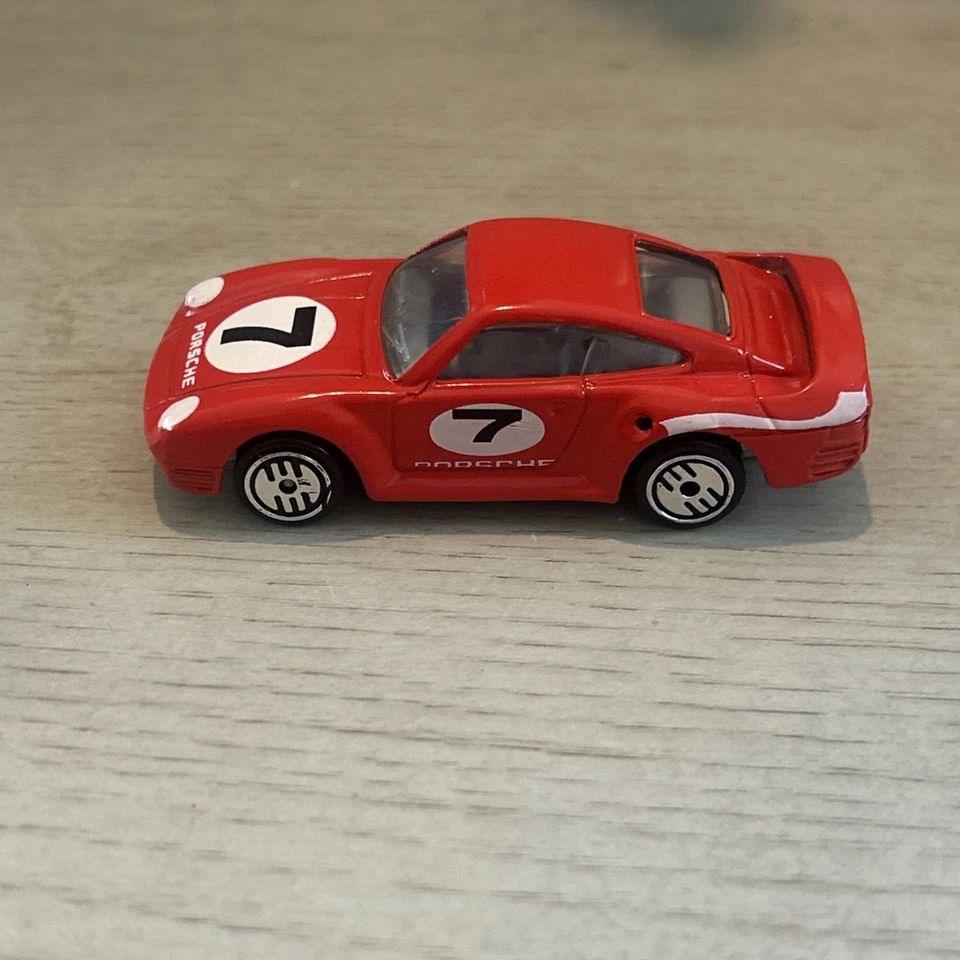 Porsche 959 1990 Hot Wheels Intl Speed Shift #80 rojo/blanco librea #7 suelto como nuevo Foto 2 de 4