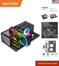 High-Performance Open Chassis PC Case - Supports Extended ATX  RGB Lighting