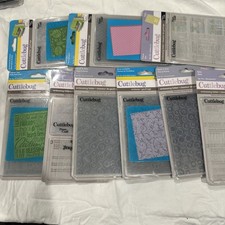 NIP Lot 9 Provo Craft Cuttlebug Embossing Folder Birthday Holiday