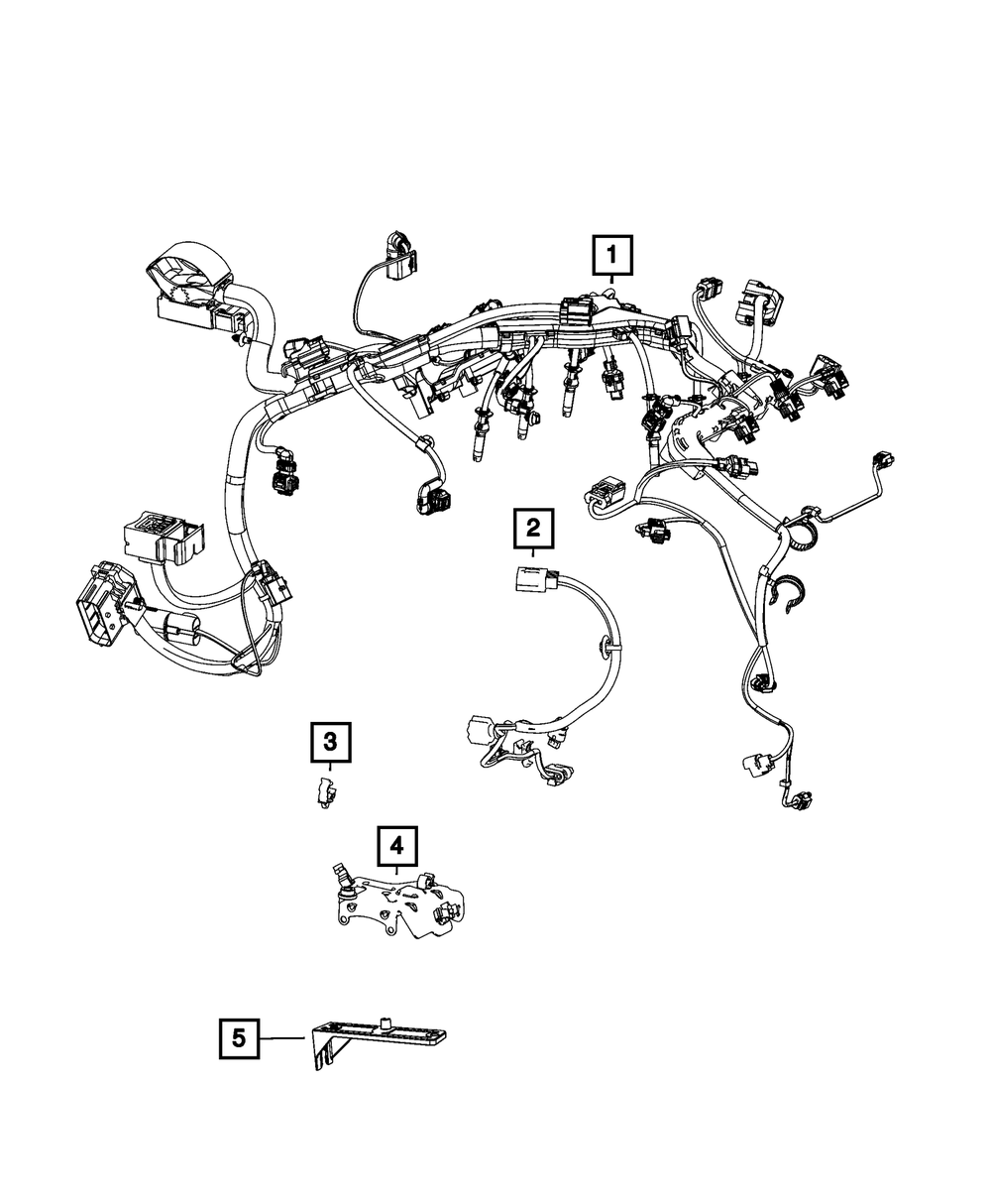 Genuine Mopar Wiring Clip 68490004aa