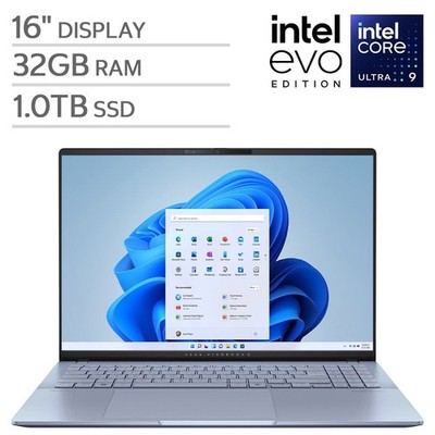 ASUS Vivobook S16 16'' OLED Laptop - Intel Core Ultra 9, 32GB RAM, 1TB SSD, Win11