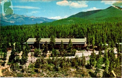1947 Grand Lake Lodge CO Aerial View Curt Teich Postcard