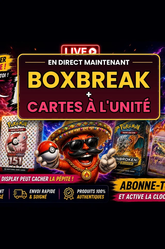 🔥Cartes à l'unité 1€ PDD FR multisérie + BOXBREAK DE FOLIE🔥