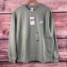 Nike Sportswear Club Fleece Crewneck Sweatshirt BV2662-386 Mens Size L NWT
