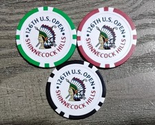 2026 US Open Shinnecock Hills ficha de póquer/marca de bola