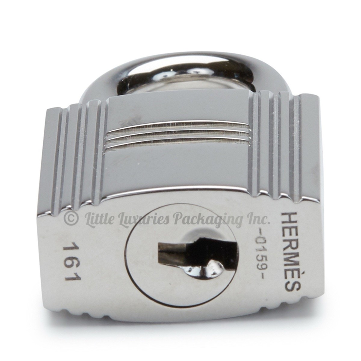 NEW Authentic Hermes Palladium Cadenas Lock Padlock & 2 Keys Set w