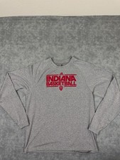 Indiana Hoosiers Shirt Mens Large Gray NCAA B...