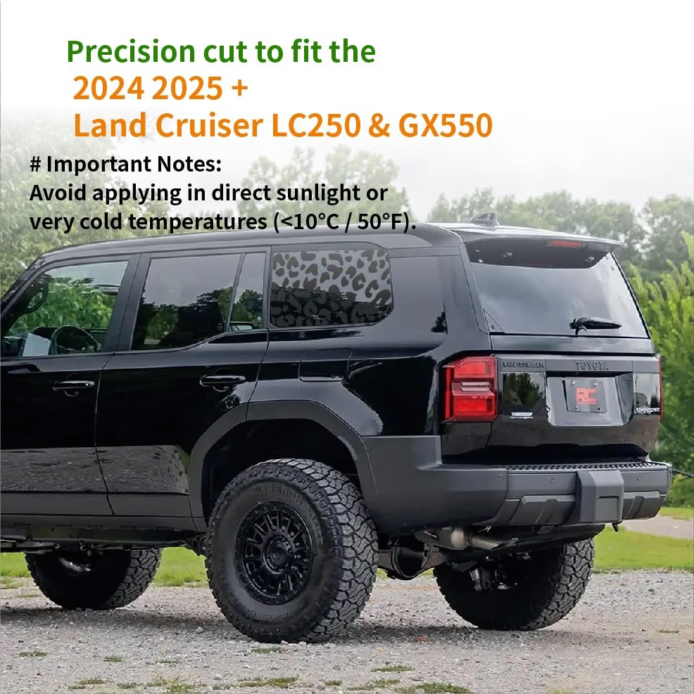 Precut Window Decals Fit 2024+Land Cruiser– LC250 Gx550 Side Leopard Print