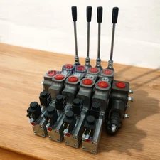 Hydraulic Valve 4-section 150l Pneumatic Manual-electric 24V