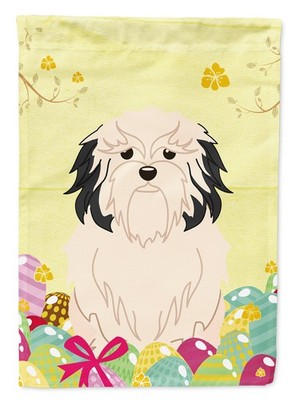 Caroline's Treasures Easter Eggs Lowchen Garden Flag BB6019GF