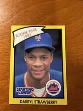 (B) 1990 Starting Lineup Card - 1983 Rookie Year Darryl Strawberry Oddball. rookie card picture