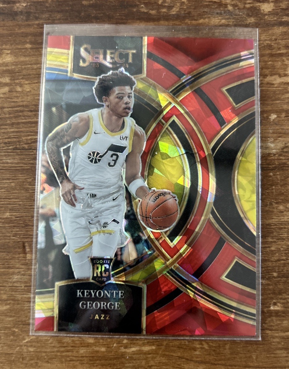 2023-24 Panini Select Premier Red Ice Keyonte George Rookie RC #109 NBA Jazz