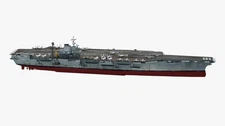3D Printed kit 1/700 CV-66 USS America Aircraft Carrier (waterline)