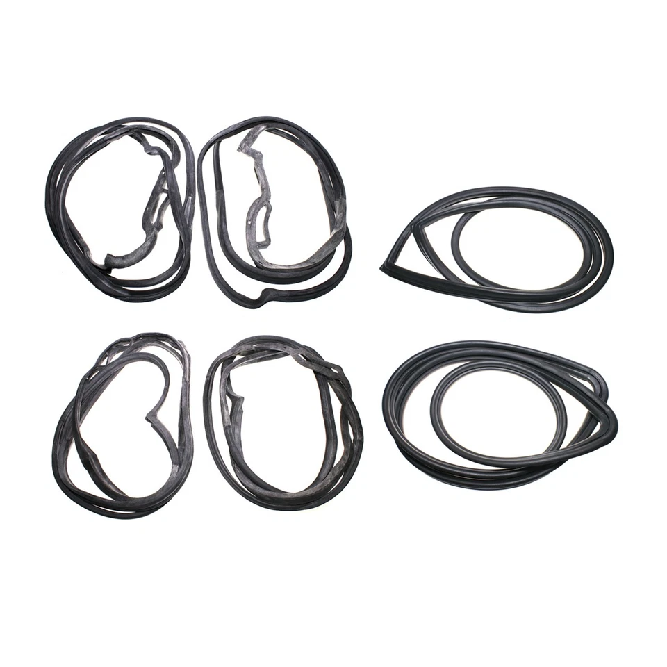 Sedã completo Weatherstrip 6 peças ajuste Mercedes-Benz W123 250 280 200T 240D 300TD - Imagem 2 de 4