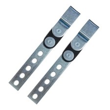 YoRise 2PCS Swivel Style Exhaust Hangers, Heavy Duty Open End Muffler Silver
