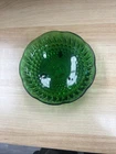 Vintage Anchor Hocking 3 Footed Emerald Green Hobnail Trinket Bowl 1960s.     84