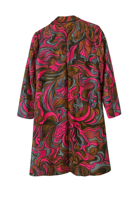 Dries Van Noten Psychedelic Rock カットソー DRIES VAN NOTEN Bold Art Print Coat - Retro Psychedelic Vibes NWOT