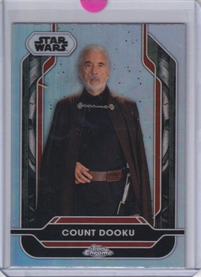 2024 Topps Chrome Star Wars Costco Super Box Refractor Silver Count Dooku