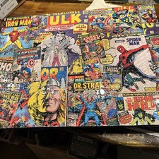 ONE-OF-A-KIND Marvel Comic Cover Wall Art Monument On A Wood Painted Frame
