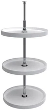 Rev-A-Shelf 6073-20-536 Classic 3 Tier 20" Full Circle Lazy Susan - White