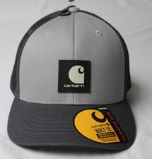 Carhartt Unisex Rugged Flex Mesh Back Logo Patch Cap LB3 Asphalt One Size NWT