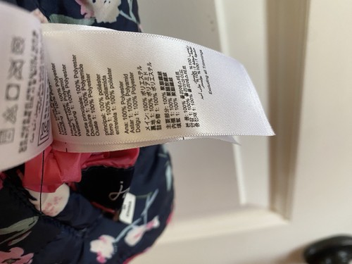 Joules Girls Pink & Navy Unicorn Spring Floral Vest Size 4 Reversible - Picture 11 of 17