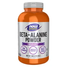 NOW FOODS Beta-Alanine 500 g 17.6 oz, Clearance for Best By 04/2026