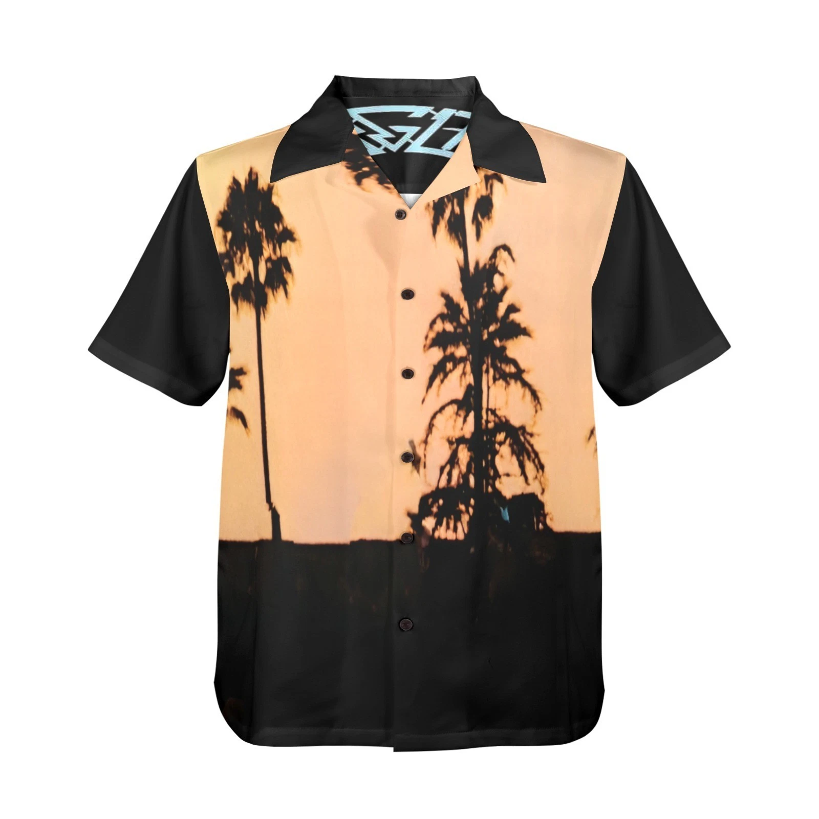 Rock Music Hawaiian Button Shirt. Eagle Hotel California