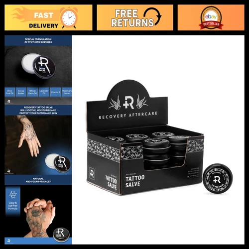 Tattoo Aftercare Salve, 0.75 oz - 24 Pack, Skin Healing & Moisturizing Cream - product listing photo