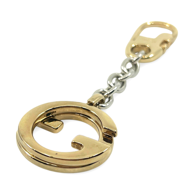 Gucci Key ring chain Interlocking GG Double G Bag Charm Gold