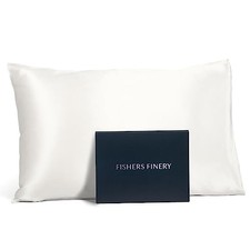 25mm 100 Pure Mulberry Silk Pillowcase White Standard Natural White Undyed