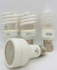 Job lot 4xE27 Screw Energy Saving Light Bulbs,Assorted Shape,Size&Brightness,FP 