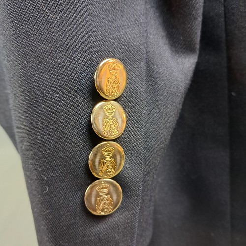 Savile Row 36S Mens Blazer Sport Coat Blue Wool 2-Butt Jacket Gold Metal Buttons - Picture 8 of 13