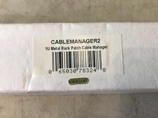 Startech Cablemanager2 1U Metal Rack Patch Cable Manager, NEW