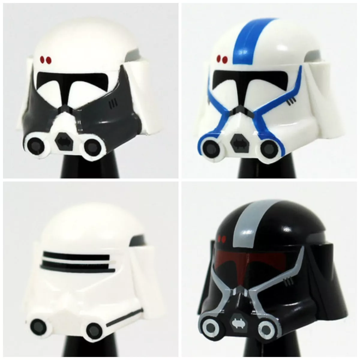 doble Soplar espiral Custom HEAVY CLONE Trooper HELMET for Star Wars Minifigures -Pick the  Style!- | eBay