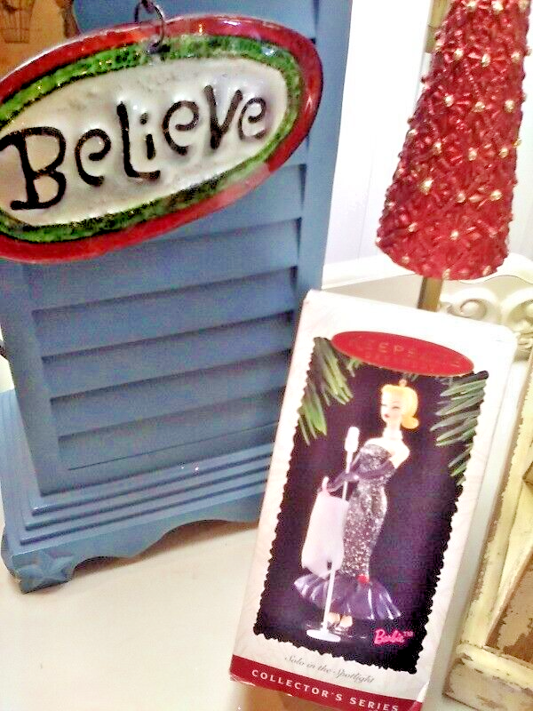 1995 Hallmark Keepsake Ornament Barbie Solo Spotlight Christmas eBay